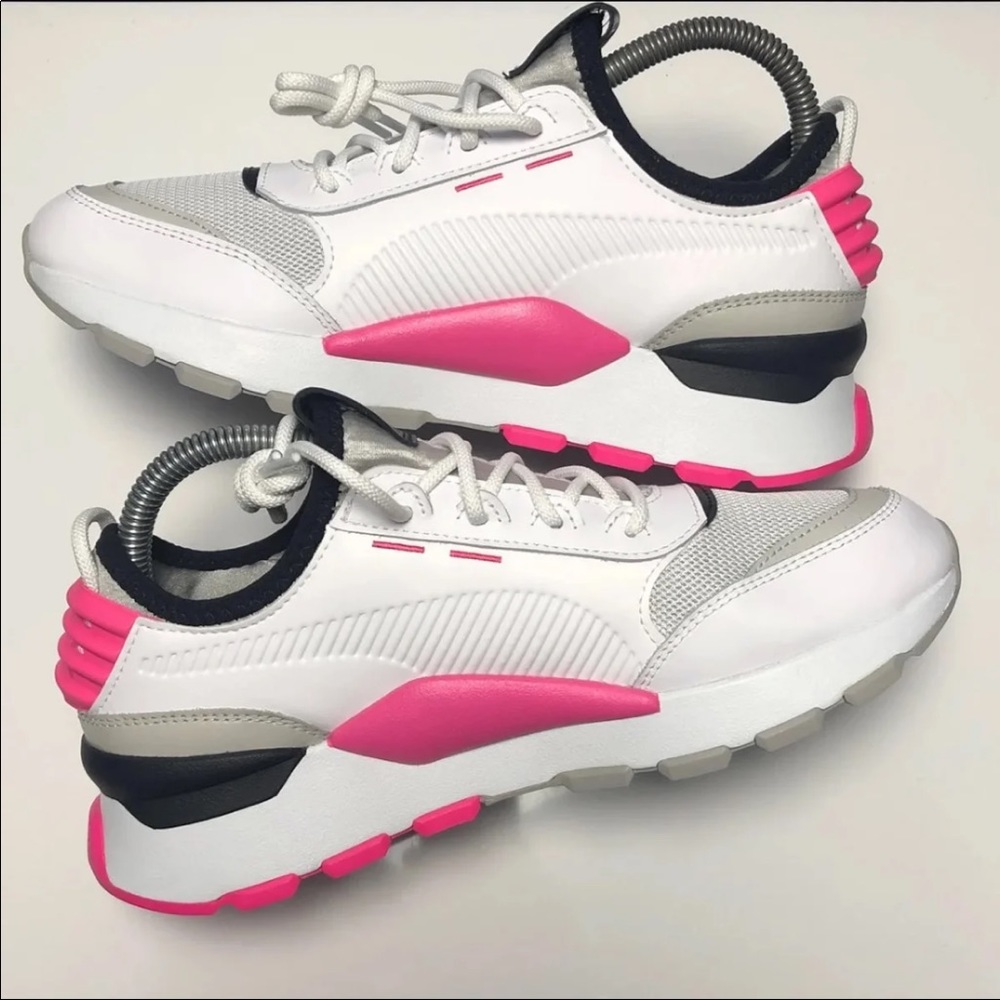 NEW Kids Puma RS-O System Pink/Grey/Wht - Picture 2 of 4